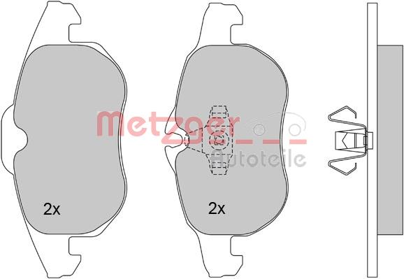 Klocki hamulcowe METZGER 1170100