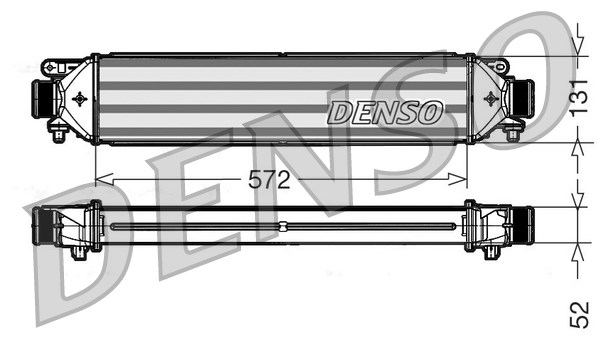 Chłodnica powietrza intercooler DENSO DIT09109