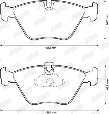 Klocki hamulcowe JURID 573002J