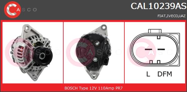 Alternator CASCO CAL10239AS