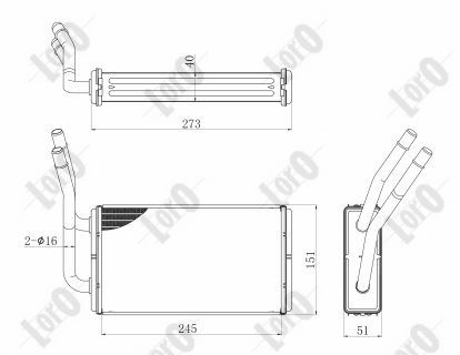 Nagrzewnica ABAKUS 017-015-0024-B