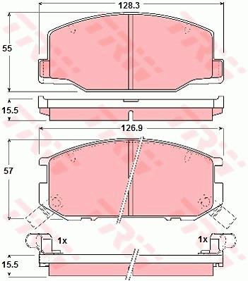 Klocki hamulcowe TRW GDB1190