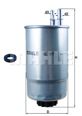 Filtr paliwa KNECHT KL 977D