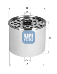 Filtr paliwa UFI 24.361.00