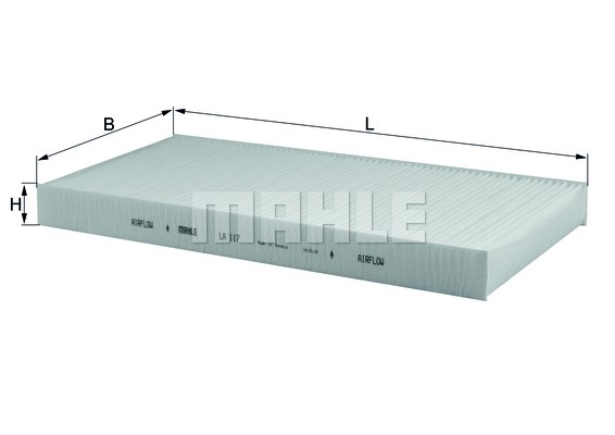 Filtr kabinowy KNECHT LA 117