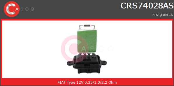 Opornik wentylatora CASCO CRS74028AS