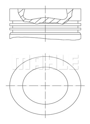 Tłok MAHLE 028 PI 00155 001
