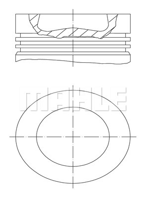 Tłok MAHLE 028 PI 00155 001