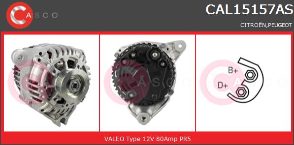 Alternator CASCO CAL15157AS