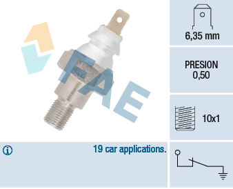 Czujnik ciśnienia oleju FAE 11710