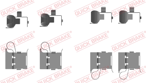 Zestaw akcesoriów montażowych  klocków hamulcowych QUICK BRAKE 109-0097