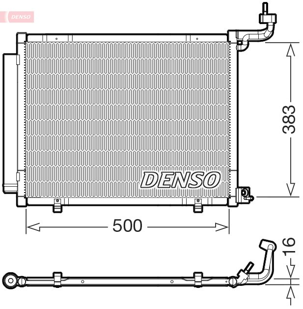 Skraplacz, klimatyzacja DENSO DCN10058