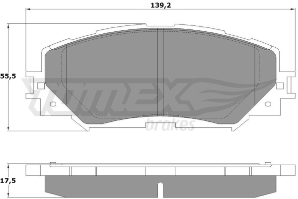 Klocki hamulcowe TOMEX BRAKES TX 14-72
