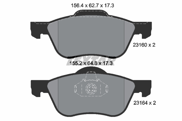 Klocki hamulcowe TEXTAR 2316001