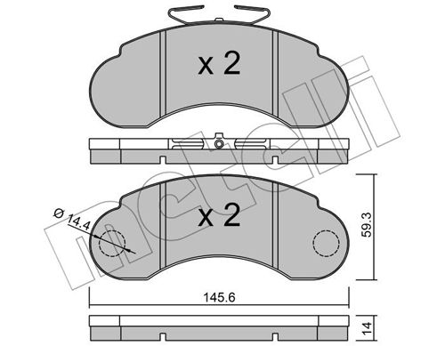 Klocki hamulcowe METELLI 22-0055-0