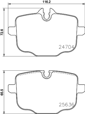 Klocki hamulcowe HELLA PAGID 8DB 355 024-921