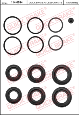 Zestaw naprawczy zacisku hamulcowego QUICK BRAKE 114-0094