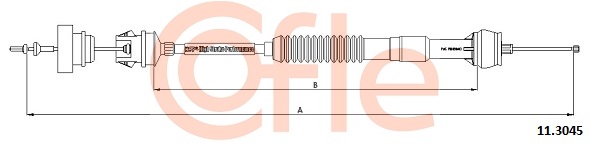 Cięgno sterowania sprzęgłem COFLE 92.11.3045