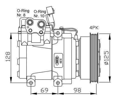 Kompresor klimatyzacji NRF 32471G