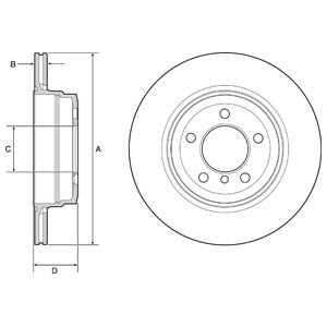 Tarcza hamulcowa DELPHI BG4937C