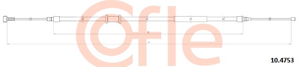 Linka hamulca ręcznego COFLE 92.10.4753