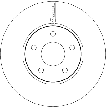 Tarcza hamulcowa TRW DF6975