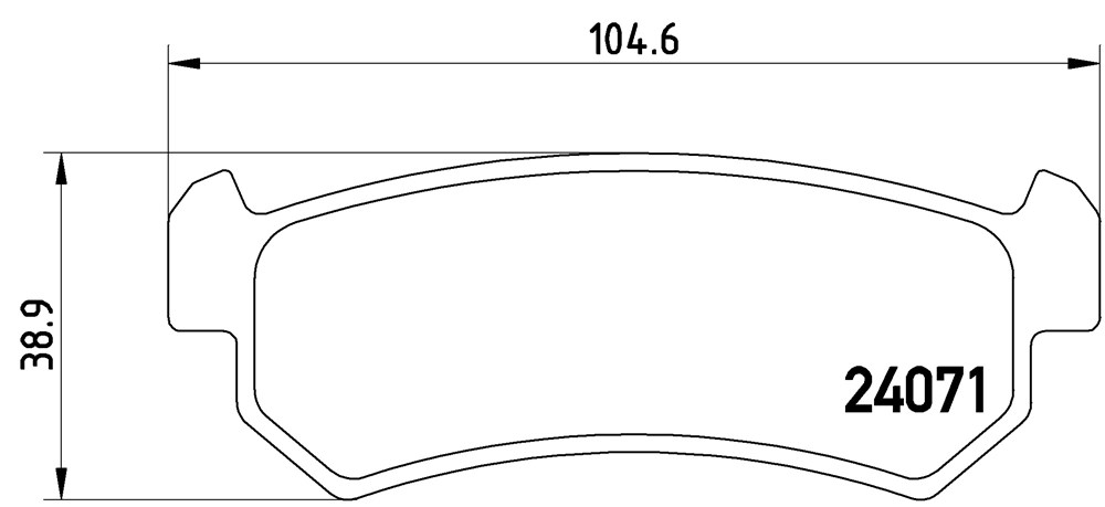 Klocki hamulcowe BREMBO P 10 001