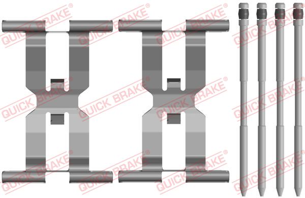 Zestaw akcesoriów montażowych  klocków hamulcowych QUICK BRAKE 109-0143