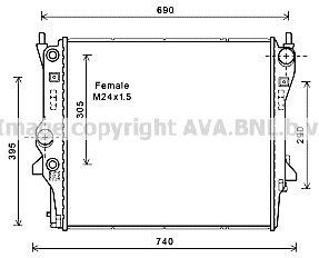 Chłodnica AVA QUALITY COOLING JR2053