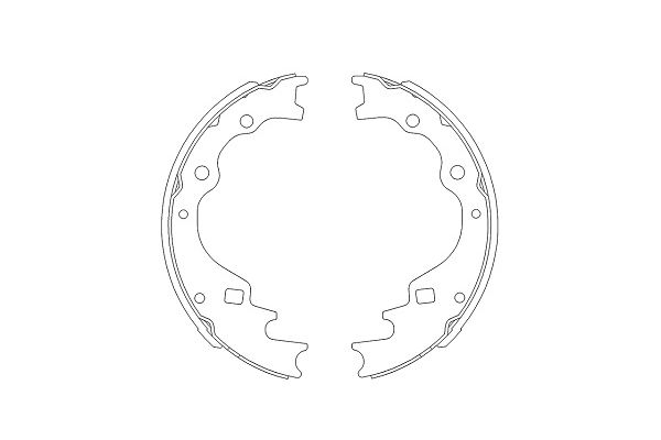 Zestaw szczęk hamulcowych KAVO PARTS KBS-5401