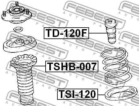 Sprężyna talerzowa FEBEST TSI-120