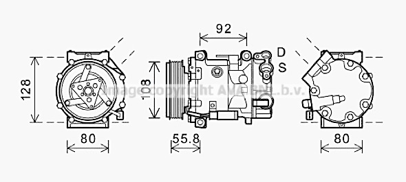 Kompresor klimatyzacji AVA QUALITY COOLING CNAK282