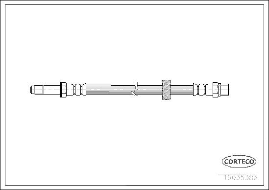 Przewód hamulcowy elastyczny CORTECO 19035383