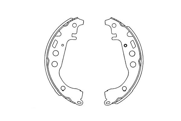 Zestaw szczęk hamulcowych KAVO PARTS KBS-9904