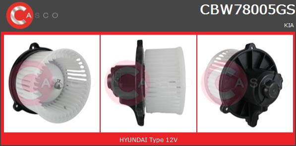 Wentylator wnętrza CASCO CBW78005GS