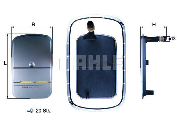 Filtr automatycznej skrzyni biegów KNECHT HX 159KIT
