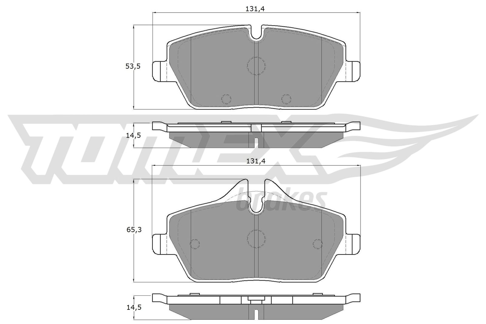 Klocki hamulcowe TOMEX BRAKES TX 14-331