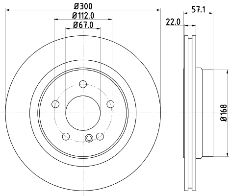 Tarcza hamulcowa HELLA PAGID 8DD 355 129-531