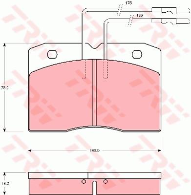 Klocki hamulcowe TRW GDB343