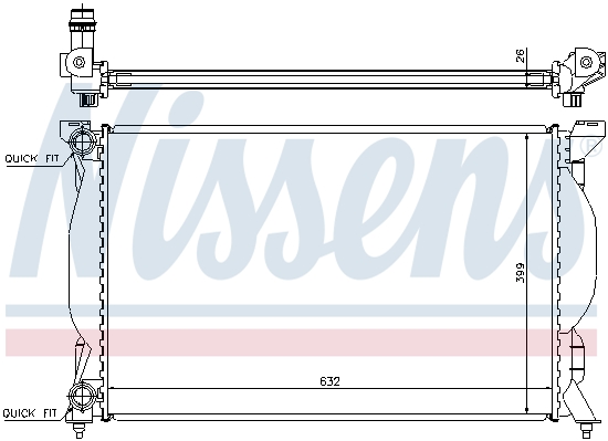 Chłodnica NISSENS 60304A