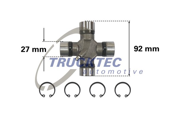 Łącznik wału napędowego TRUCKTEC AUTOMOTIVE 02.34.043