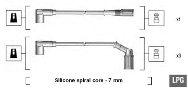 Przewody zapłonowe MAGNETI MARELLI 941095940632