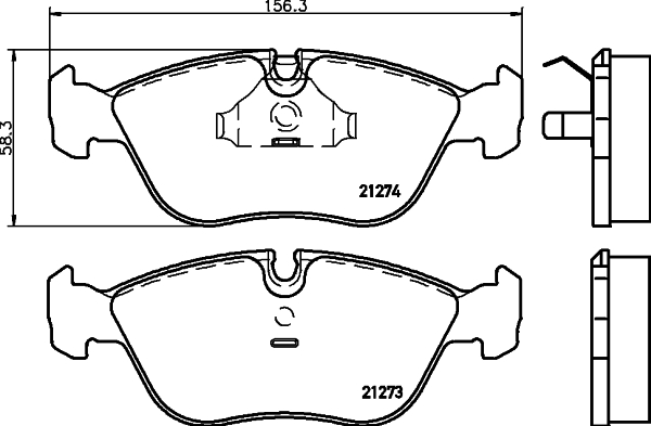 Klocki hamulcowe HELLA 8DB 355 007-721