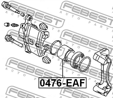 Tłoczek zacisku hamulcowego FEBEST 0476-EAF
