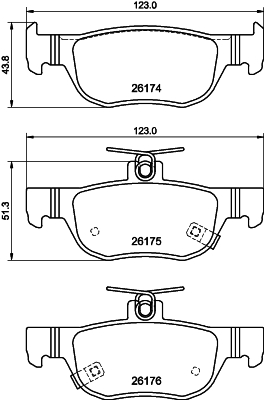 Klocki hamulcowe HELLA 8DB 355 040-101