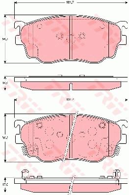 Klocki hamulcowe TRW GDB3253