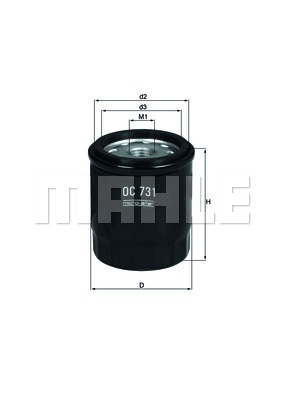 Filtr oleju KNECHT OC 731