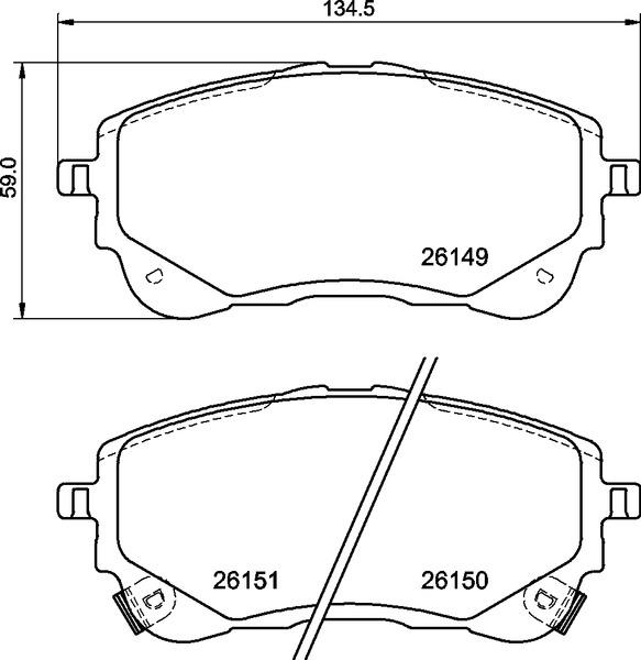 Klocki hamulcowe BREMBO P 83 177