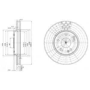 Tarcza hamulcowa DELPHI BG3396