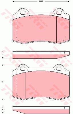 Klocki hamulcowe TRW GDB1537